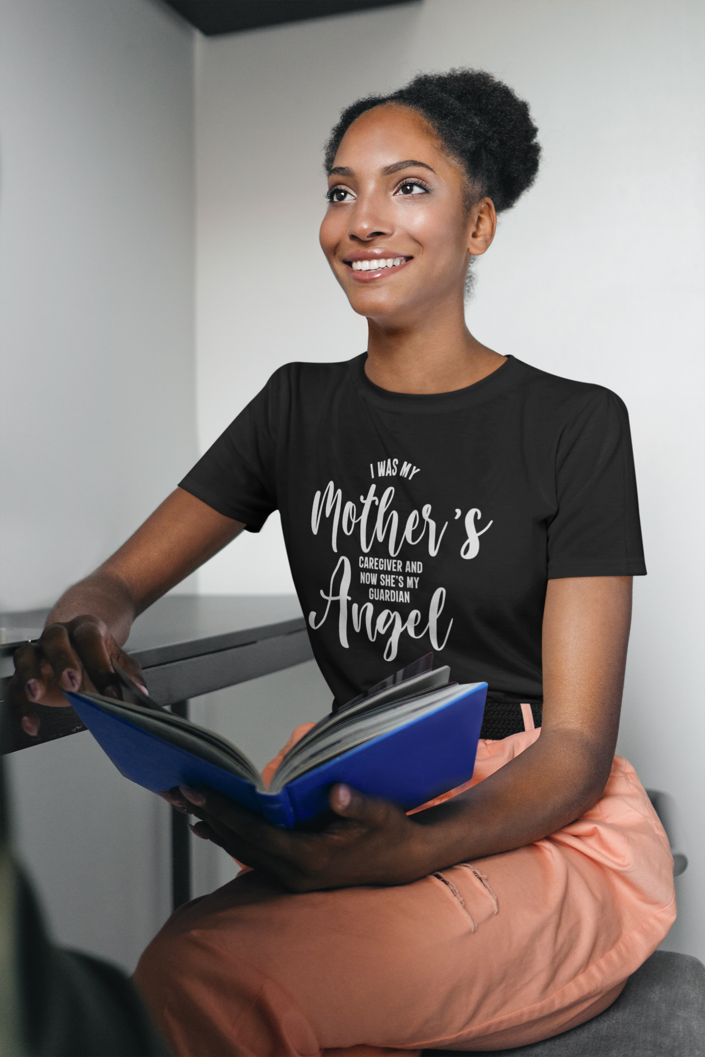 I Was My Mother's Caregiver Black Unisex Tee