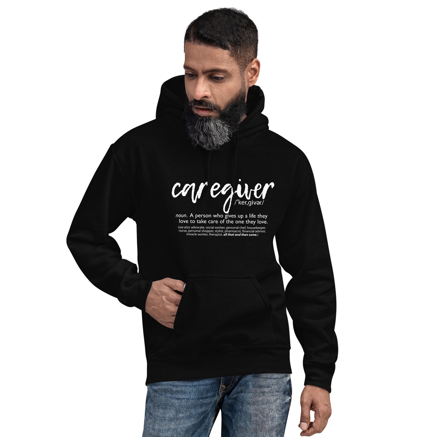 Black Caregiver Unisex Hoodie